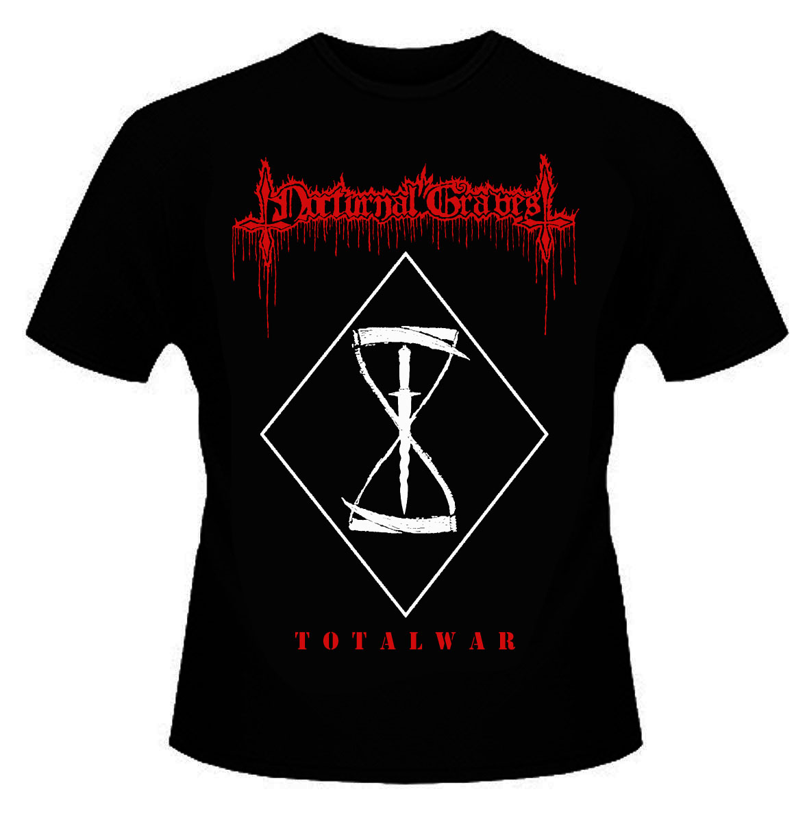 Nocturnal Graves Total War - MEDIUM Tee - Click Image to Close